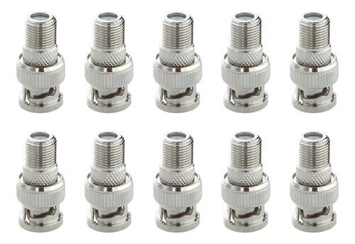 Adaptador Coaxial De Enchufe Macho Bnc A Conector Hembra F,