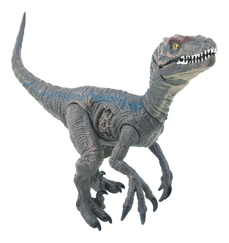 Blue Velociraptor Jurassic World Dinosaurio C/sonido Rugido