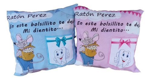 Almohadones Para Niños Del Ratón Perez!! 30x30cm Bellísimos