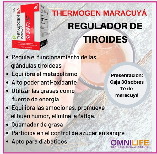 Thermogen Teatino Supreme De Omnilife (limon Ó Maracuya)