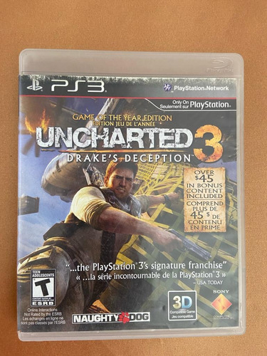Ps3 Físico Uncharted 3 Drake´s Deception Original Usado