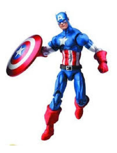 Muñeco Marvel Universe Capitan America Con Escudo Articulado