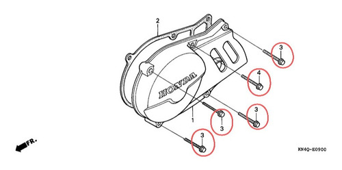 Kit Tornillos Tapa Volante Encendido Orignal Honda Xr 80 100