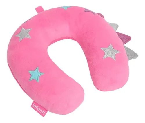 Almohada Cojín Para El Cuello Estrellitas Infanti, Rosado