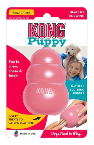 Brinquedo interativo Kong Puppy para cachorros - tamanho S