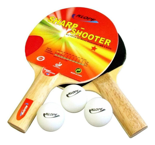 Kit Tênis De Mesa Sharp Shooter - Klopf