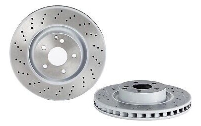 Brembo Front Brake Ceramic Pads Sensor X-drilled Disc Ro Ssg