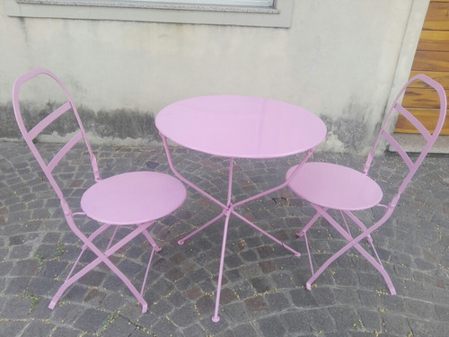 Silla Y Mesa Plegables Quilmes Para Jardín Y Negocio