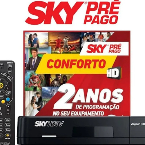 Receptor Sky Conforto Digital Hd Com 2 Anos Sem Mensalidade (Recondicionado)