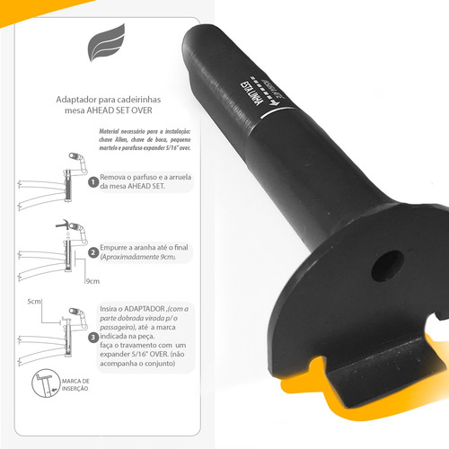 Imagem 4 de 4 de Adaptador Ahead Set Para Cadeirinhas Infantil Pojda Mesa