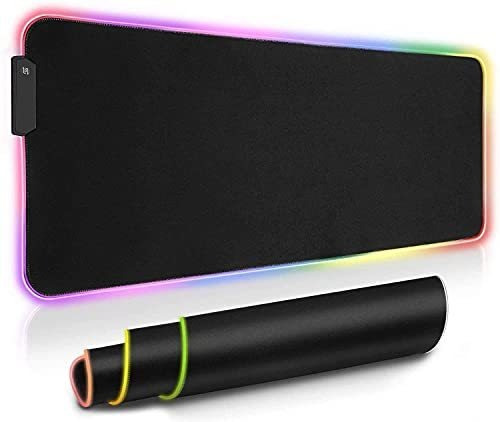 Rgb Juego Mouse Pad, Led Suave Extra Extendida Xllt9