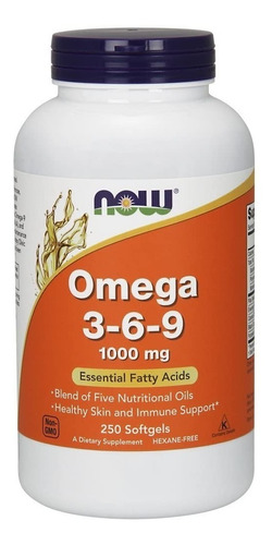 Omega 3-6-9 1000 Mg Now 250 Capsulas Blandas