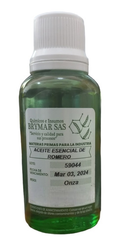 Aceite Esencial De Romero 30 Gr - g a $733