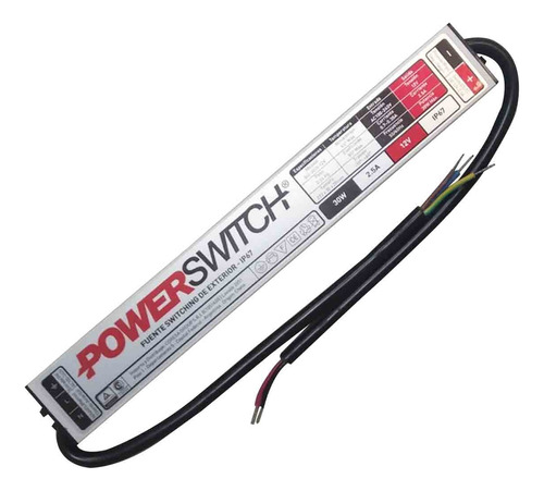 Fuente Switching 30w 2,5a 12v Ip67 Exterior Metal Tira Led