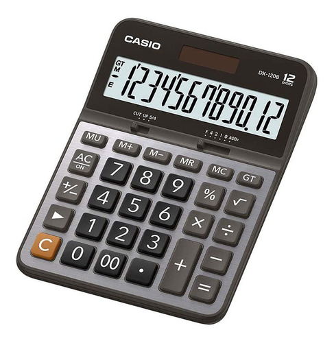Calculadora Mesa Casio Prata Dx - 120b 12 Dígitos 