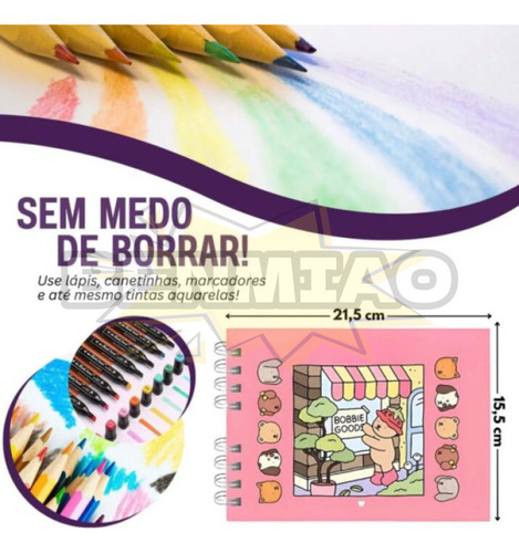 Libro For Colorear De Bobbie Goods (azul)