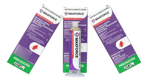 Maxforce Bayer 30gr Veneno Cucarachas 3 Cajas De Max Force