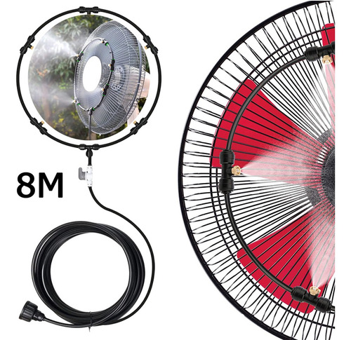 8m Ventilador Patio Refrigeración Por Nebulización Kit