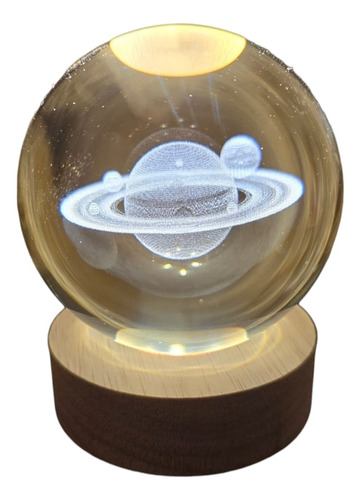 Lámpara Esfera Saturno 6cm Luz Calida