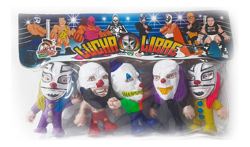 Luchadores Cabezones - Coco Rojo - Monster Clown - Murder