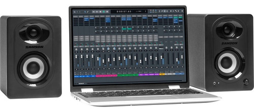 Monitores De Estudio Samson Mediaone M30bt 220v 2 Negros