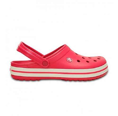 Sandalia Mujer Crocs Crocband Originales Raspberry White