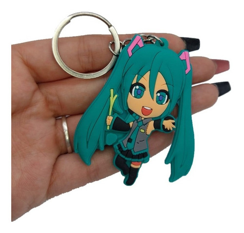 Llavero Goma Vocaloid Hatsune Miku De Goma 03