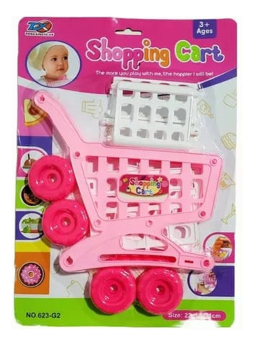 Carrito De Compras Juguete Cochesito Plastico Blister