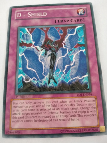 Tarjeta Yugioh Enemy Of Justice Eoj-en054 D - Shield 