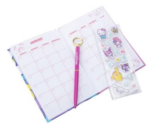 Set Agenda Personalizada Hello Kitty Y Sus Amigos Oficial