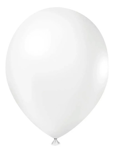 Balão Profissional Liso Balões Joy 5pol 12cm 50und Cor Branco