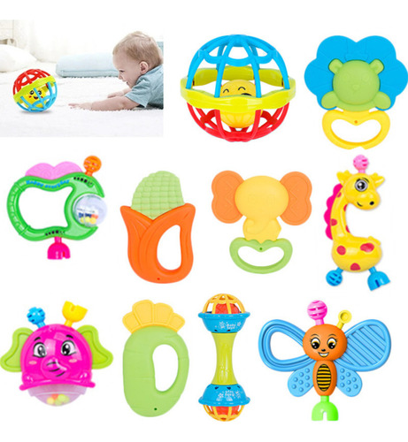Juguetes Sensoriales Educativos Para Bebés De 10 Piezas Con
