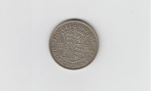 Moneda Inglaterra Half Crown 1944 Plata Muy Bueno