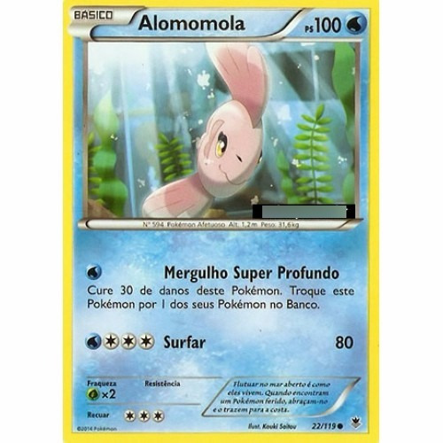 Alomomola - Pokémon Água Comum - 22/119 - Pokemon Card Game