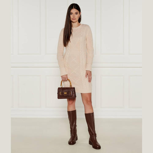 Bolsa Satchel Guess Café Nueva Y Original