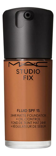 Base Líquida Mac Soft Matte Studio Fix Fps15 - Nw43 - 30ml Tom Média Escura