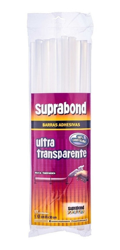 Barras Suprabond Gruesas Ultratransparentes Pistola 500g