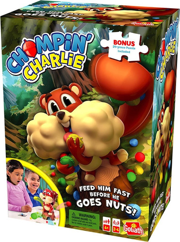 Juego Ardilla Chompin Charlie Squirrel Bellotas Y Compite