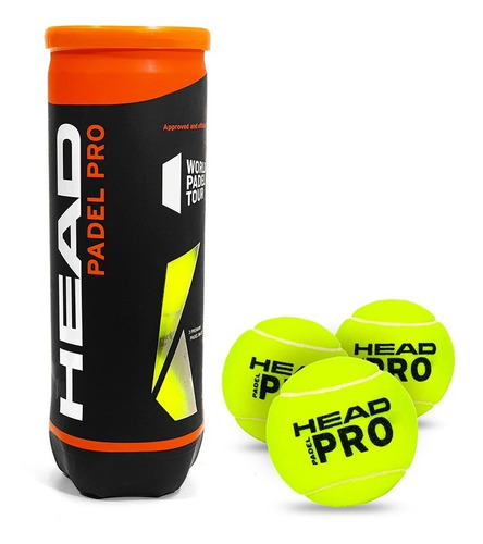 Tubo 3 Pelotas Head Padel Pro