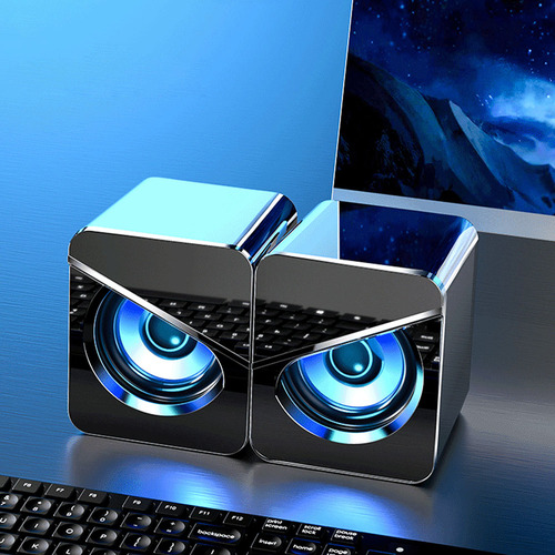 1 Par De Altavoces De Escritorio Con Alimentación Usb Para O