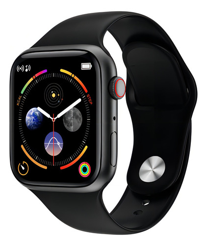 Smartwatch Bluetooth Foxbox Ion, tela sensível ao toque 1.8, música, cor da capa, preto