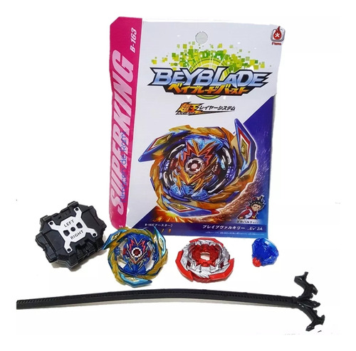 Beyblade Superking B-163 Brave Valkyrie Valt Shu Aiga. Color Azul