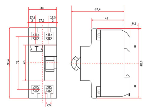 Interruptor Diferencial Bipolar F362-25a 30ma