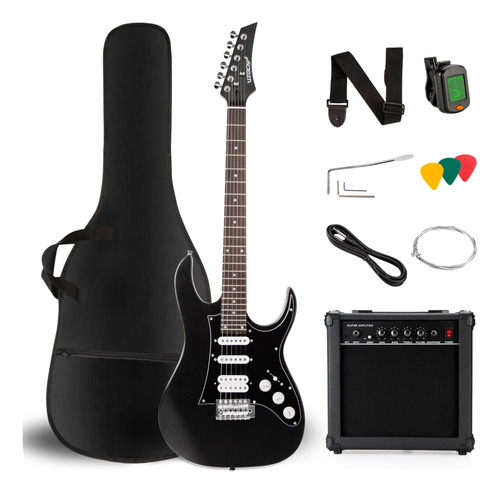 Kit De Guitarra Eléctrica 39 Con Amplificador, Accesorios Y