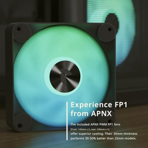 Apnx Gab C1-bk-v1 Negro Argb,atx