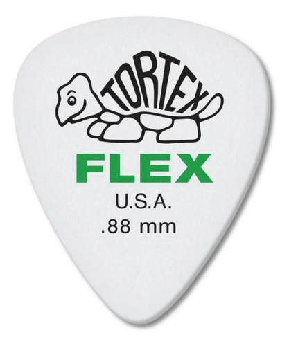 Palheta Tortex Flex Jazz Iii 0,88 Mm Branca Com 6 Unidades