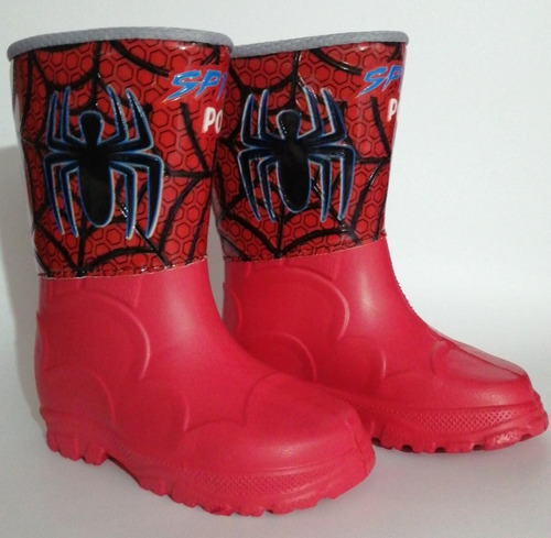 Botas Para Lluvia Niños, Hombre Araña