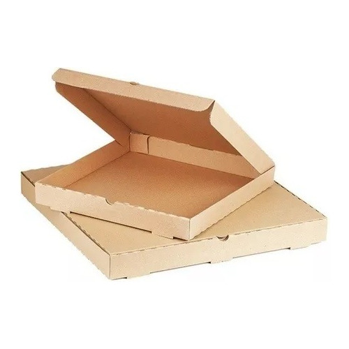 Caja Para Pizza Chica Carton Kraft 28x28x4cm X 100un 