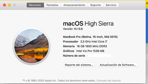 Macbook Pro 2015 - Core I7 2,7g 16g Ram - Retina - 512g Ssd