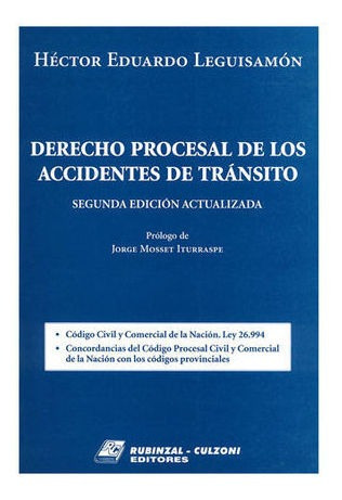 Libro Derecho Procesal De Los Accidentes De Tránsito. Tomo I